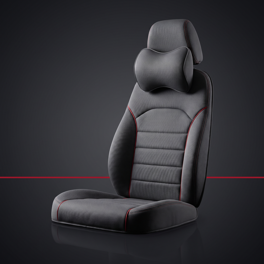 Ergonomic Car Neck Pillow Memory Foam Headrest Cushion Lumbar Back Support Breathable Seat Pillow Stress Relief Travel Cushion