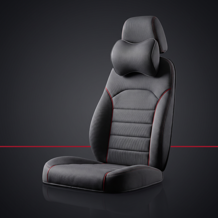 Ergonomic Car Neck Pillow Memory Foam Headrest Cushion Lumbar Back Support Breathable Seat Pillow Stress Relief Travel Cushion