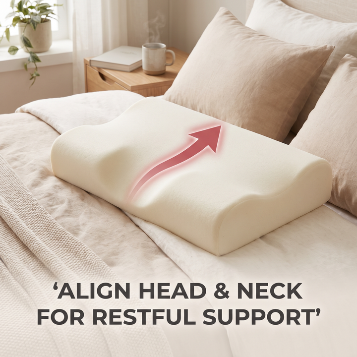 Ergonomic Cervical Neck Pillow Orthopedic Support Pillow for Sleeping Soybean Fiber SPA Massage Pillow Neck Pain Relief Home Use