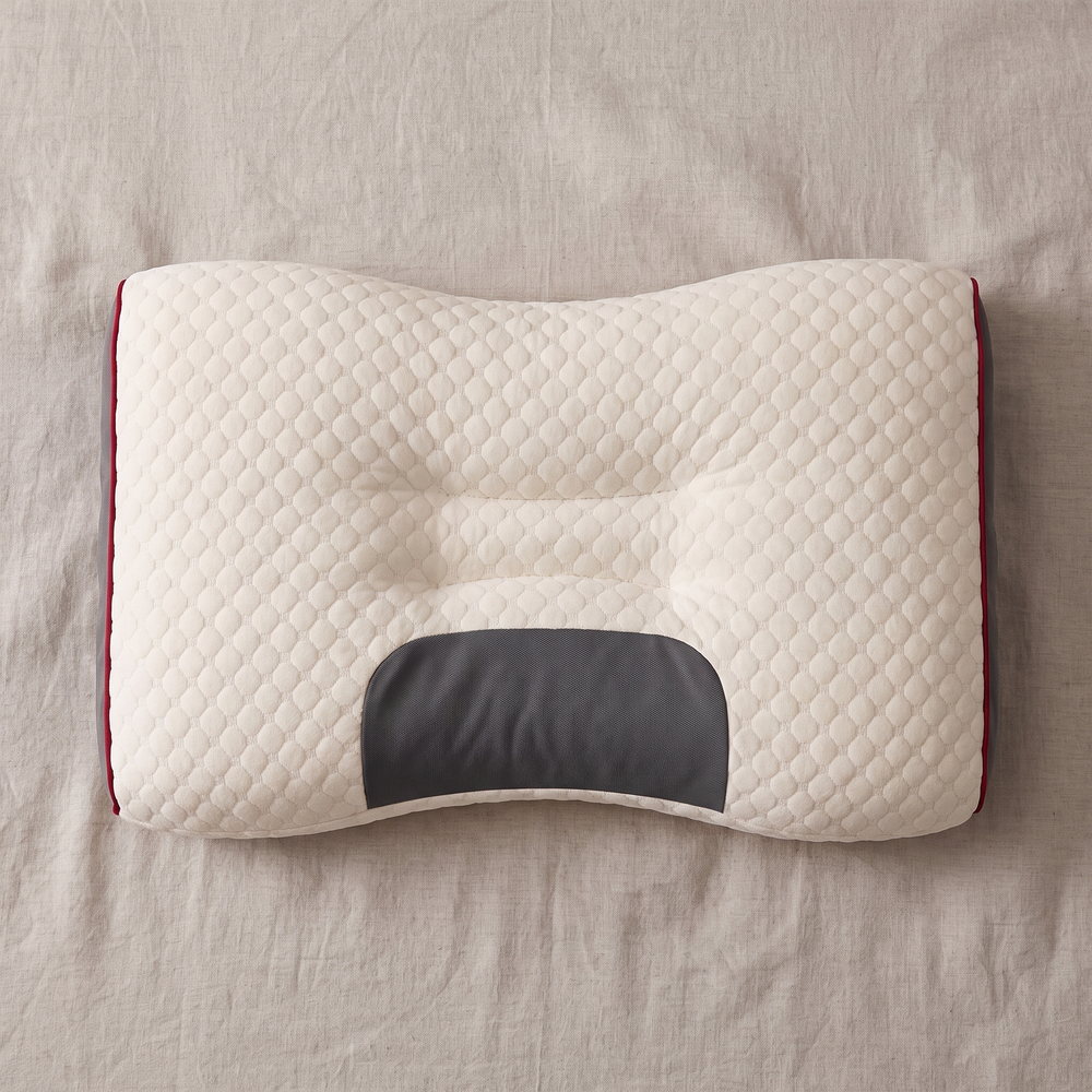 Ergonomic Cervical Neck Pillow Orthopedic Support Pillow for Sleeping Soybean Fiber SPA Massage Pillow Neck Pain Relief Home Use