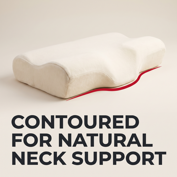 Ergonomic Cervical Neck Pillow Orthopedic Support Pillow for Sleeping Soybean Fiber SPA Massage Pillow Neck Pain Relief Home Use