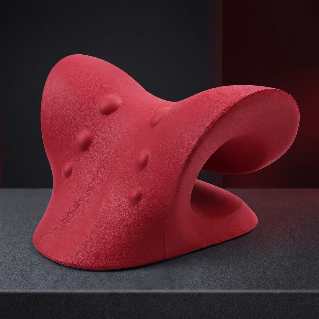 Ergonomic Cervical Neck Stretcher Spine Alignment Pillow Shoulder Relaxer Neck Massager Cervical Traction Device for Neck Pain Relief Posture Support Home Use