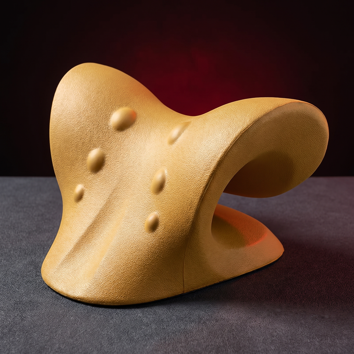Ergonomic Cervical Neck Stretcher Spine Alignment Pillow Shoulder Relaxer Neck Massager Cervical Traction Device for Neck Pain Relief Posture Support Home Use