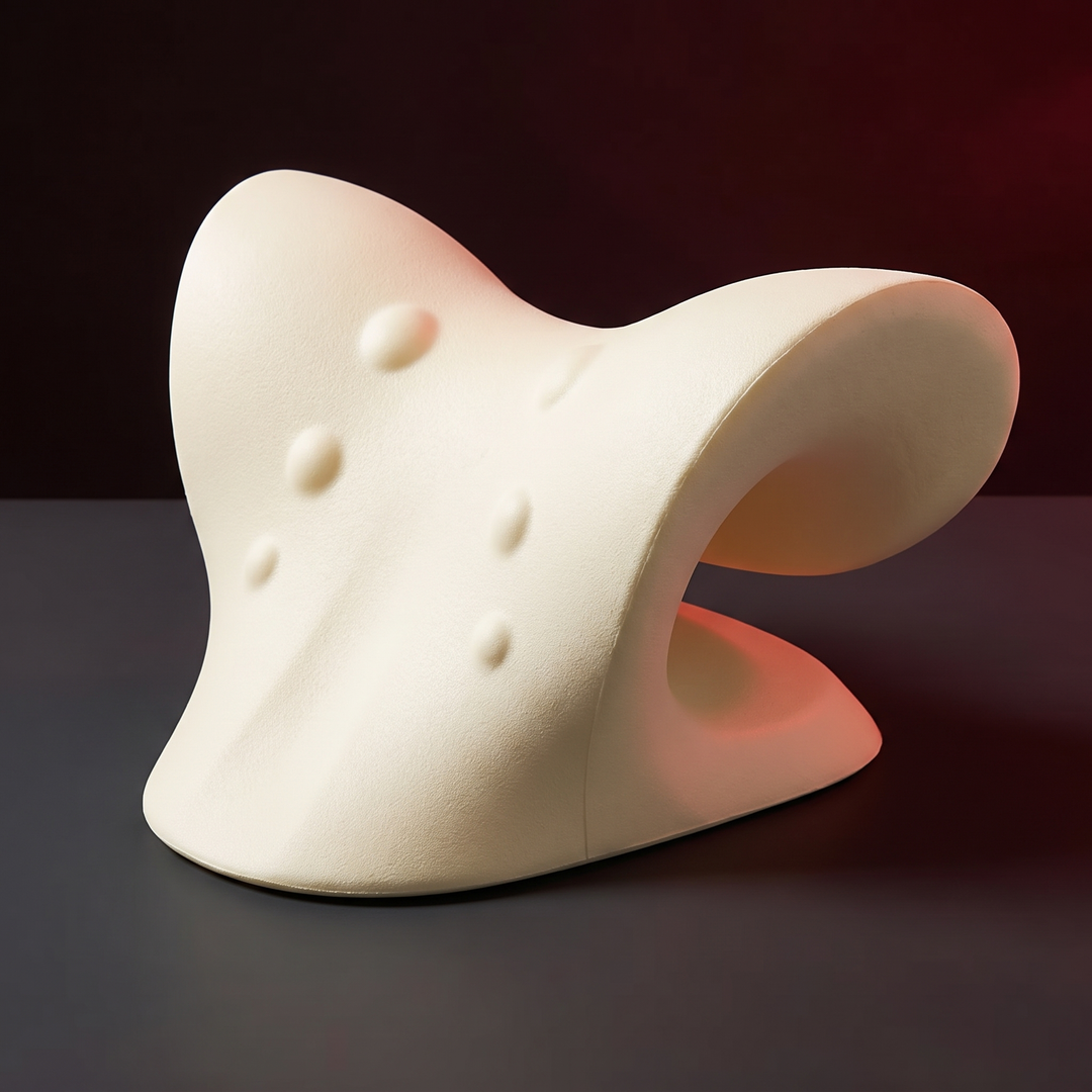 Ergonomic Cervical Neck Stretcher Spine Alignment Pillow Shoulder Relaxer Neck Massager Cervical Traction Device for Neck Pain Relief Posture Support Home Use