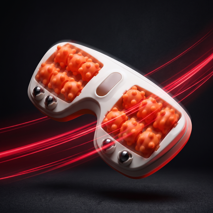 Ergonomic Foot Massage Roller Plantar Fasciitis Arch Heel Pain Relief Tool Finger Pressure Acupressure Foot Roller for Muscle Soreness Recovery Home Use