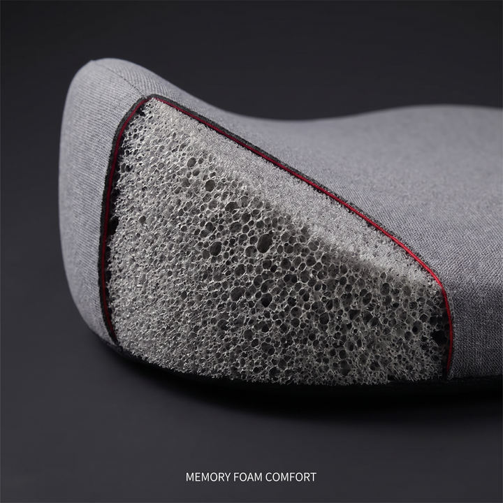 Ergonomic Lumbar Support Seat Cushion with Memory Foam Backrest Pad for Office Chair Car Seat Wheelchair Coccyx Tailbone Relief Back Support Cushion