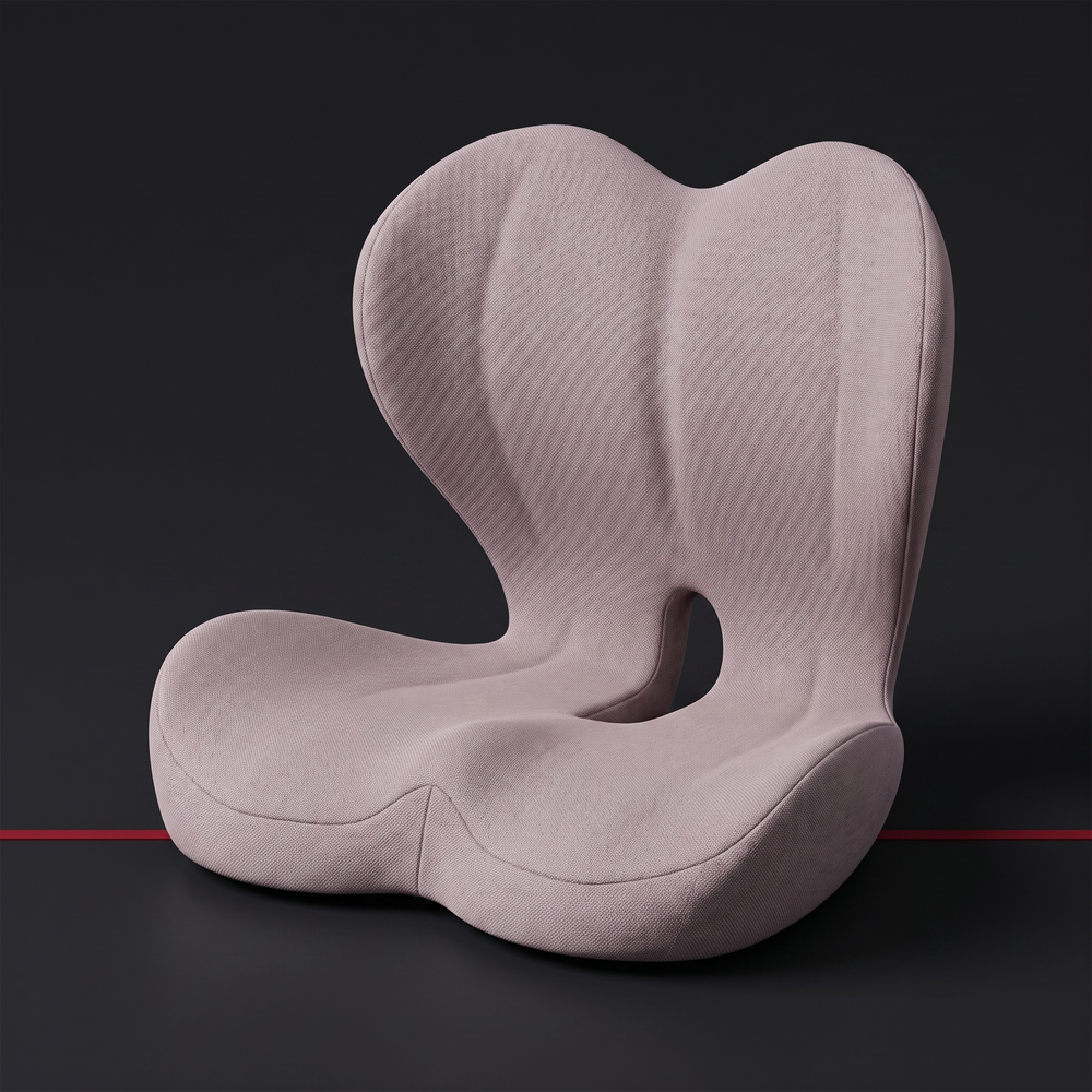 Ergonomic Lumbar Support Seat Cushion with Memory Foam Backrest Pad for Office Chair Car Seat Wheelchair Coccyx Tailbone Relief Back Support Cushion