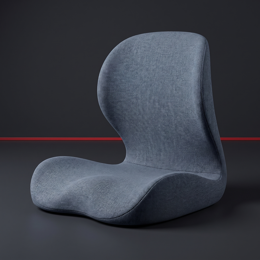Ergonomic Lumbar Support Seat Cushion with Memory Foam Backrest Pad for Office Chair Car Seat Wheelchair Coccyx Tailbone Relief Back Support Cushion