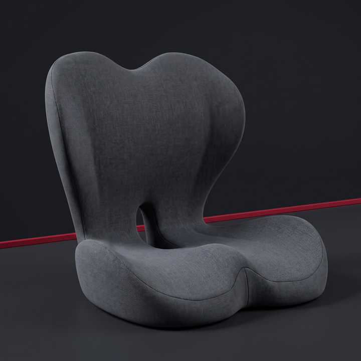 Ergonomic Lumbar Support Seat Cushion with Memory Foam Backrest Pad for Office Chair Car Seat Wheelchair Coccyx Tailbone Relief Back Support Cushion