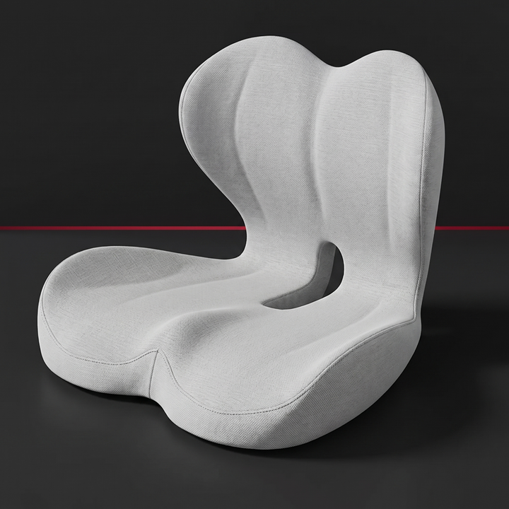Ergonomic Lumbar Support Seat Cushion with Memory Foam Backrest Pad for Office Chair Car Seat Wheelchair Coccyx Tailbone Relief Back Support Cushion