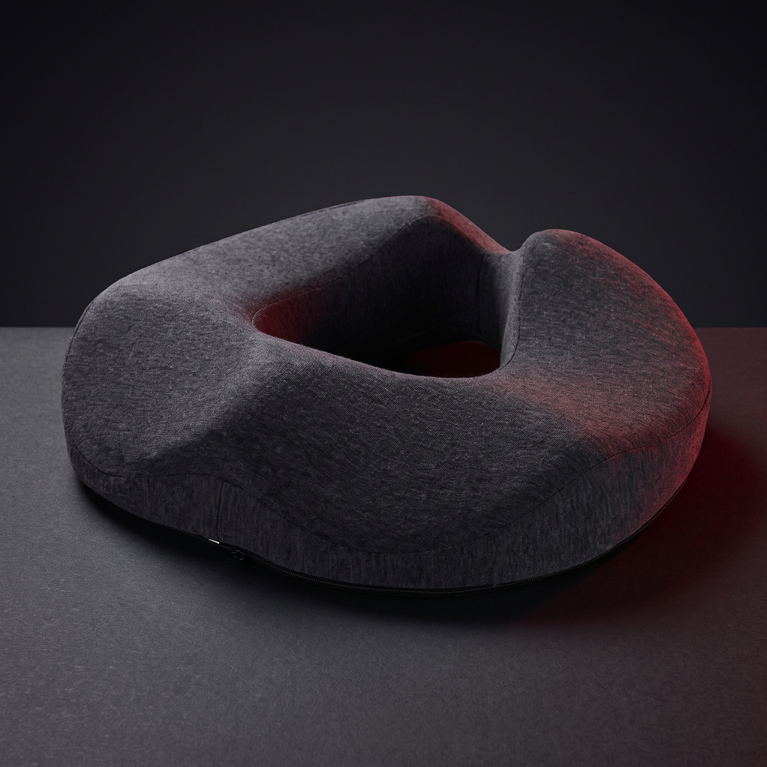 Ergonomic Memory Foam Donut Seat Cushion Coccyx Support Pillow for Tailbone Pain Sciatica Hemorrhoids Pressure Relief Office Chair Home Use