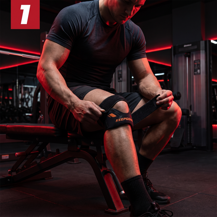 Ergonomic Patella Knee Strap Knee Support Band Tendon Stabilizer Brace with Cushioned Pad for Pain Relief Running Jumping Fitness Recovery