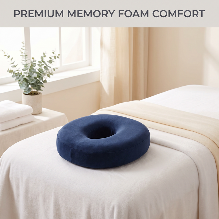 Ergonomic Prone Face Down Pillow Memory Foam Headrest for Massage Table Beauty Salon Physiotherapy Rest Support Cushion