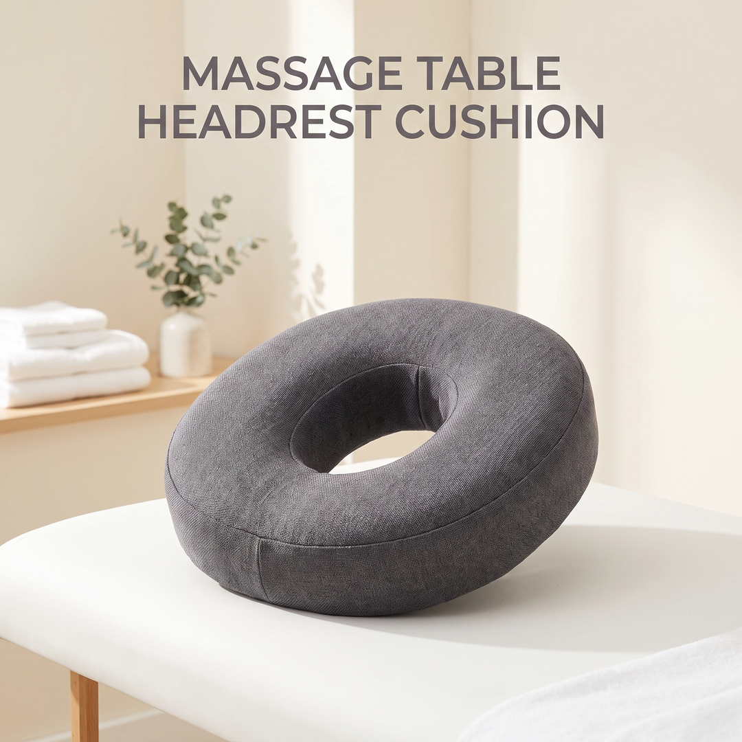 Ergonomic Prone Face Down Pillow Memory Foam Headrest for Massage Table Beauty Salon Physiotherapy Rest Support Cushion