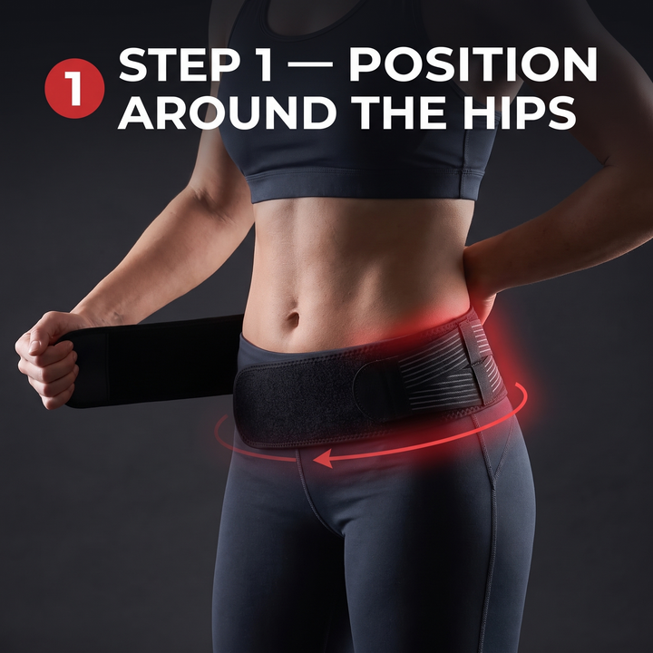 Ergonomic Sacroiliac Hip Belt for Women and Men SI Joint Support Belt Lower Back Lumbar Sacral Pain Relief Posture Brace