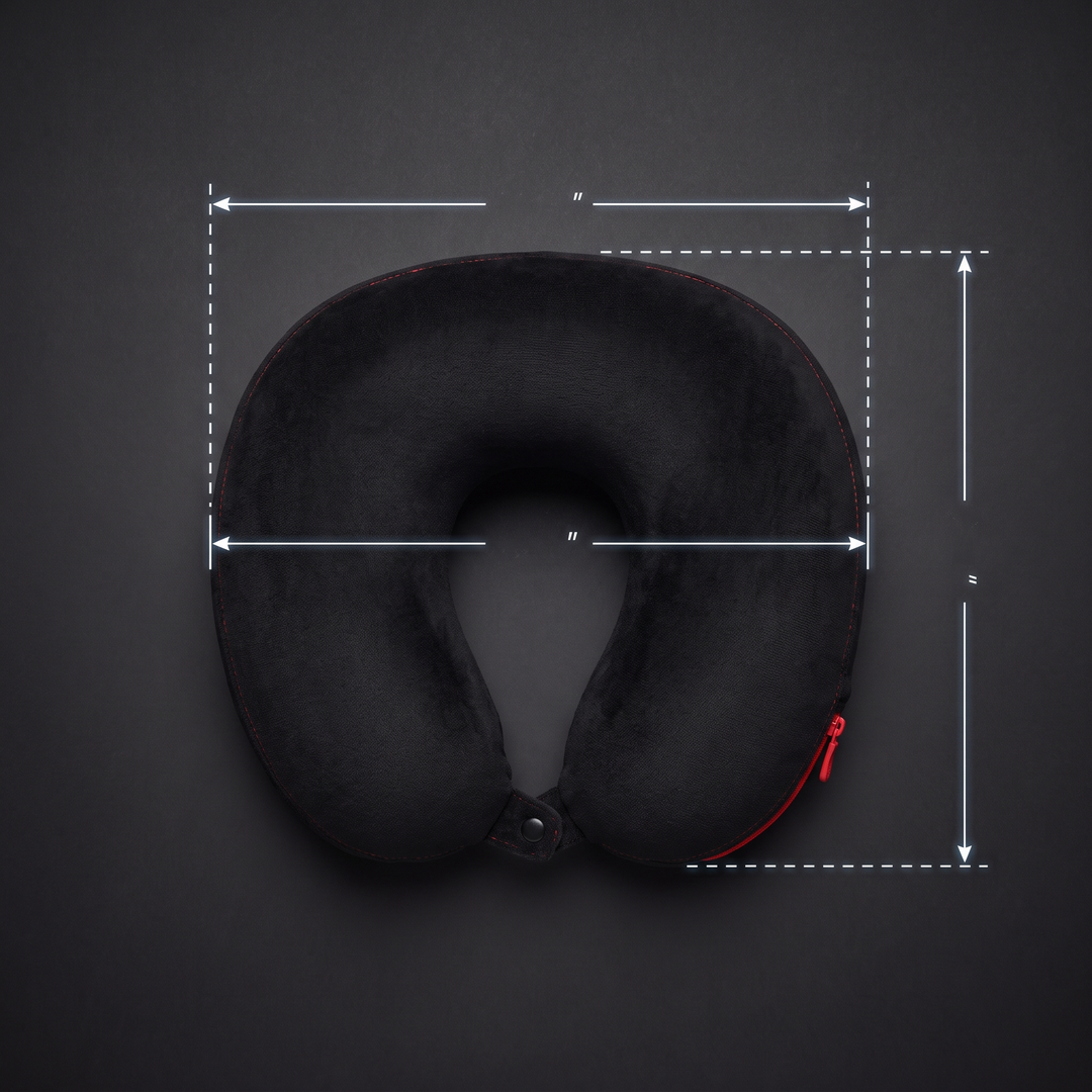 Ergonomic Travel Neck Pillow U-Shape Memory Foam Head and Neck Support Pillow for Airplane Office Nap Cervical Comfort Home and Travel Use