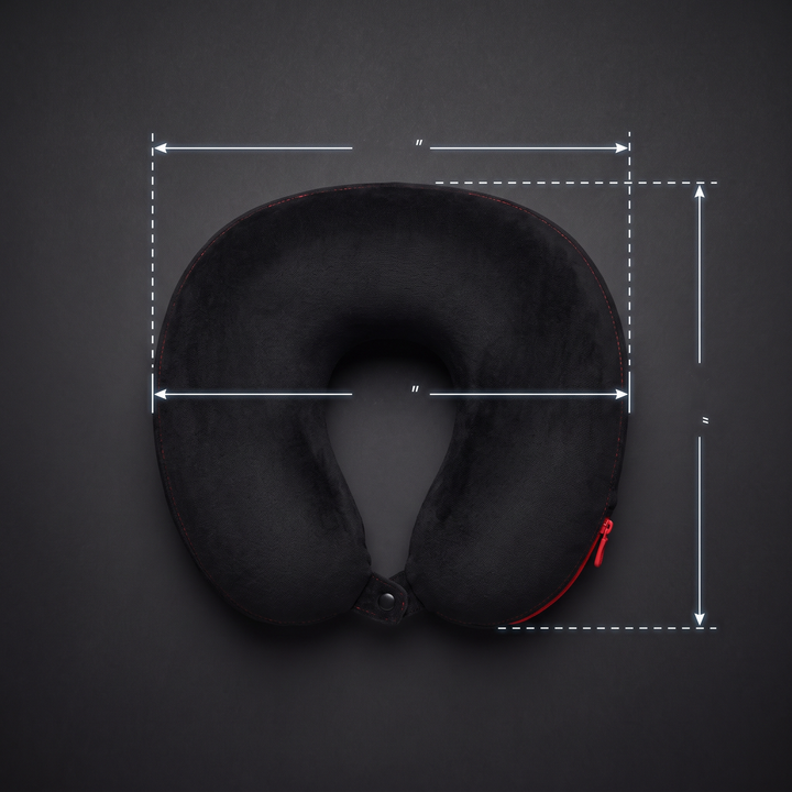 Ergonomic Travel Neck Pillow U-Shape Memory Foam Head and Neck Support Pillow for Airplane Office Nap Cervical Comfort Home and Travel Use