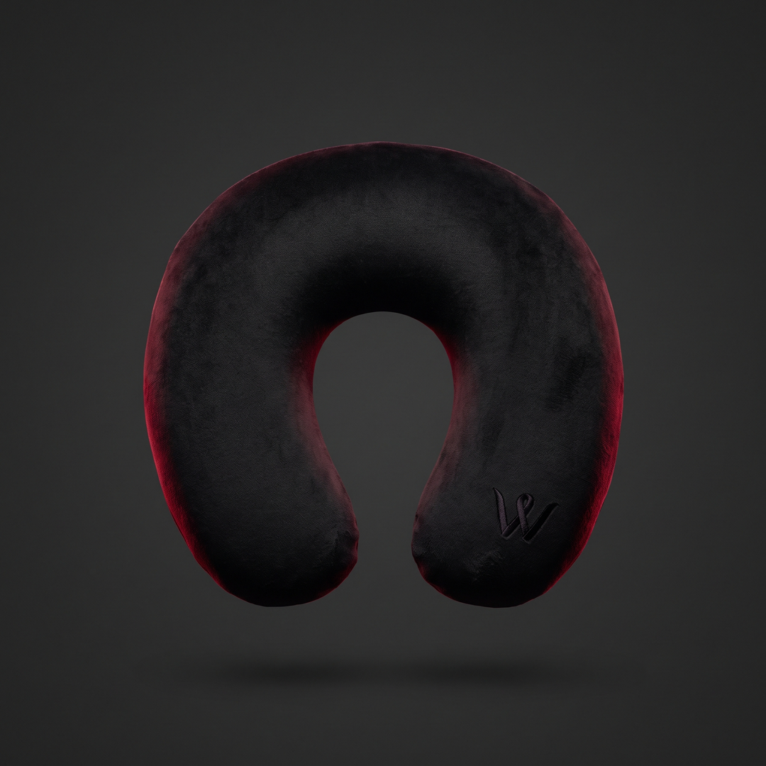Ergonomic Travel Neck Pillow U-Shape Memory Foam Head and Neck Support Pillow for Airplane Office Nap Cervical Comfort Home and Travel Use