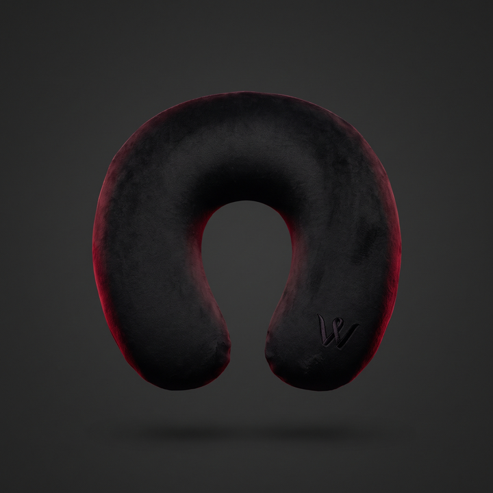 Ergonomic Travel Neck Pillow U-Shape Memory Foam Head and Neck Support Pillow for Airplane Office Nap Cervical Comfort Home and Travel Use