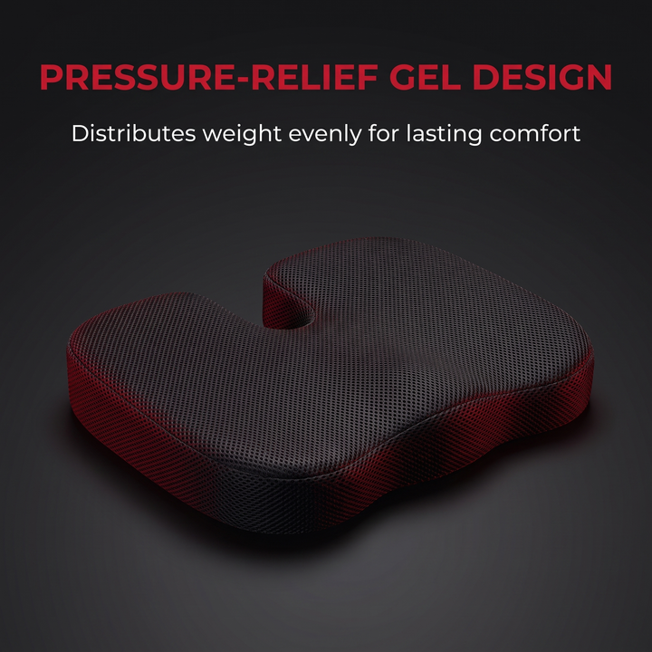 Ergonomic U-Shape Gel Memory Foam Seat Cushion Orthopedic Coccyx Tailbone Support Office Chair Car Seat Pain Relief Cushion