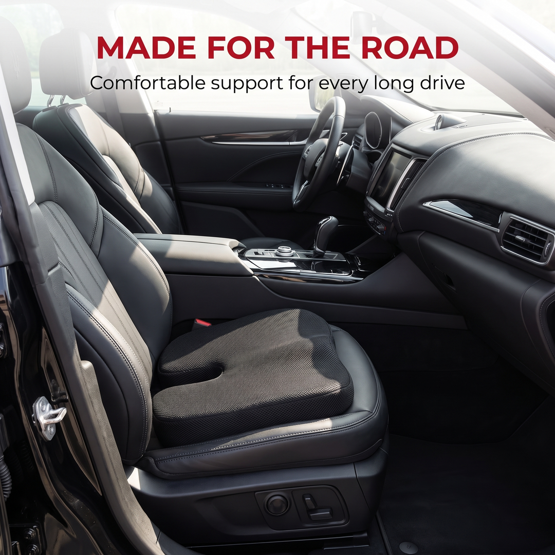 Ergonomic U-Shape Gel Memory Foam Seat Cushion Orthopedic Coccyx Tailbone Support Office Chair Car Seat Pain Relief Cushion