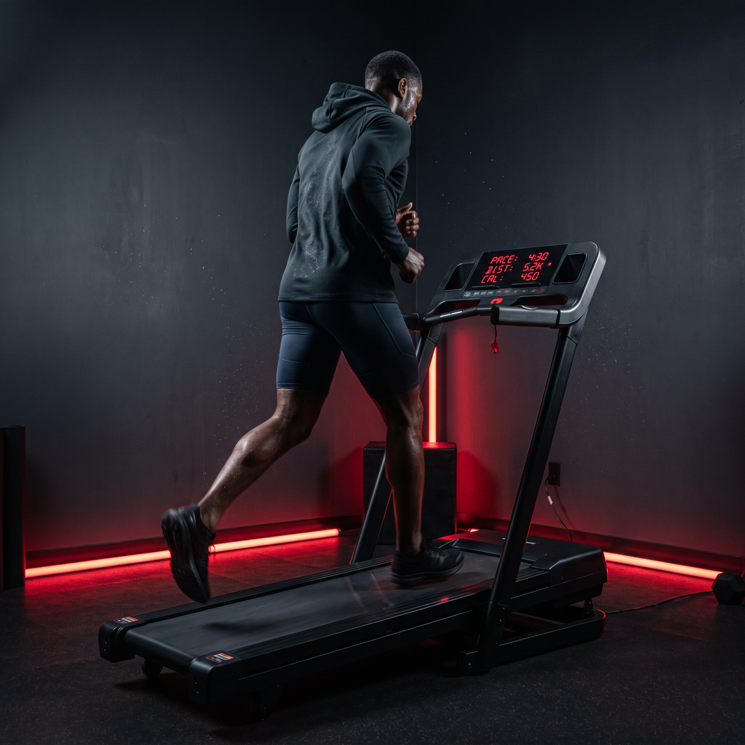 Foldable Treadmill Home Gym Running Machine Quiet 3.0HP Motor 7-Layer Shock Absorption 15 Incline Levels LED Display 400LBS Capacity Walking Jogging