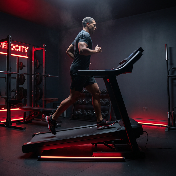 Foldable Treadmill Home Gym Running Machine Quiet 3.0HP Motor 7-Layer Shock Absorption 15 Incline Levels LED Display 400LBS Capacity Walking Jogging