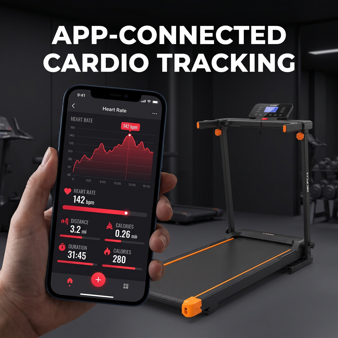 Foldable Walking Pad Treadmill with 12% Incline 12 HIIT Modes 300LB Capacity Home Gym Treadmill with App Heart Rate LED Display Speaker