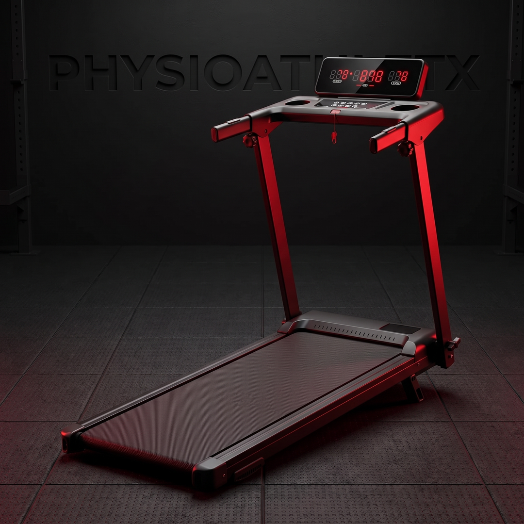 Foldable Walking Pad Treadmill with 12% Incline 12 HIIT Modes 300LB Capacity Home Gym Treadmill with App Heart Rate LED Display Speaker