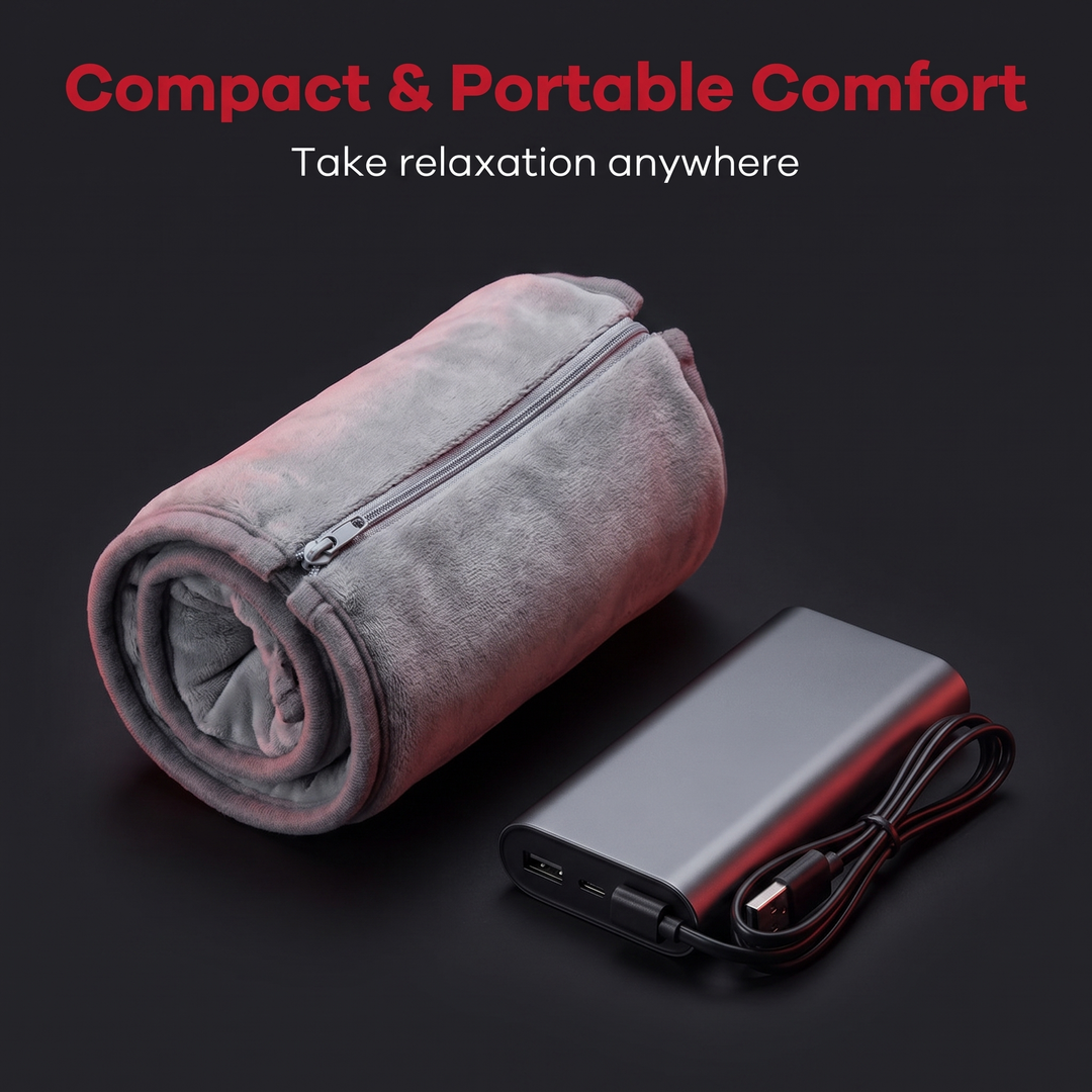 Heated Shoulder Neck Wrap Electric Heating Pad USB Powered Adjustable Heat Settings Muscle Tension Support Pad for Neck Back Shoulder Relaxation Home Office Use