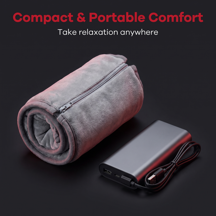 Heated Shoulder Neck Wrap Electric Heating Pad USB Powered Adjustable Heat Settings Muscle Tension Support Pad for Neck Back Shoulder Relaxation Home Office Use
