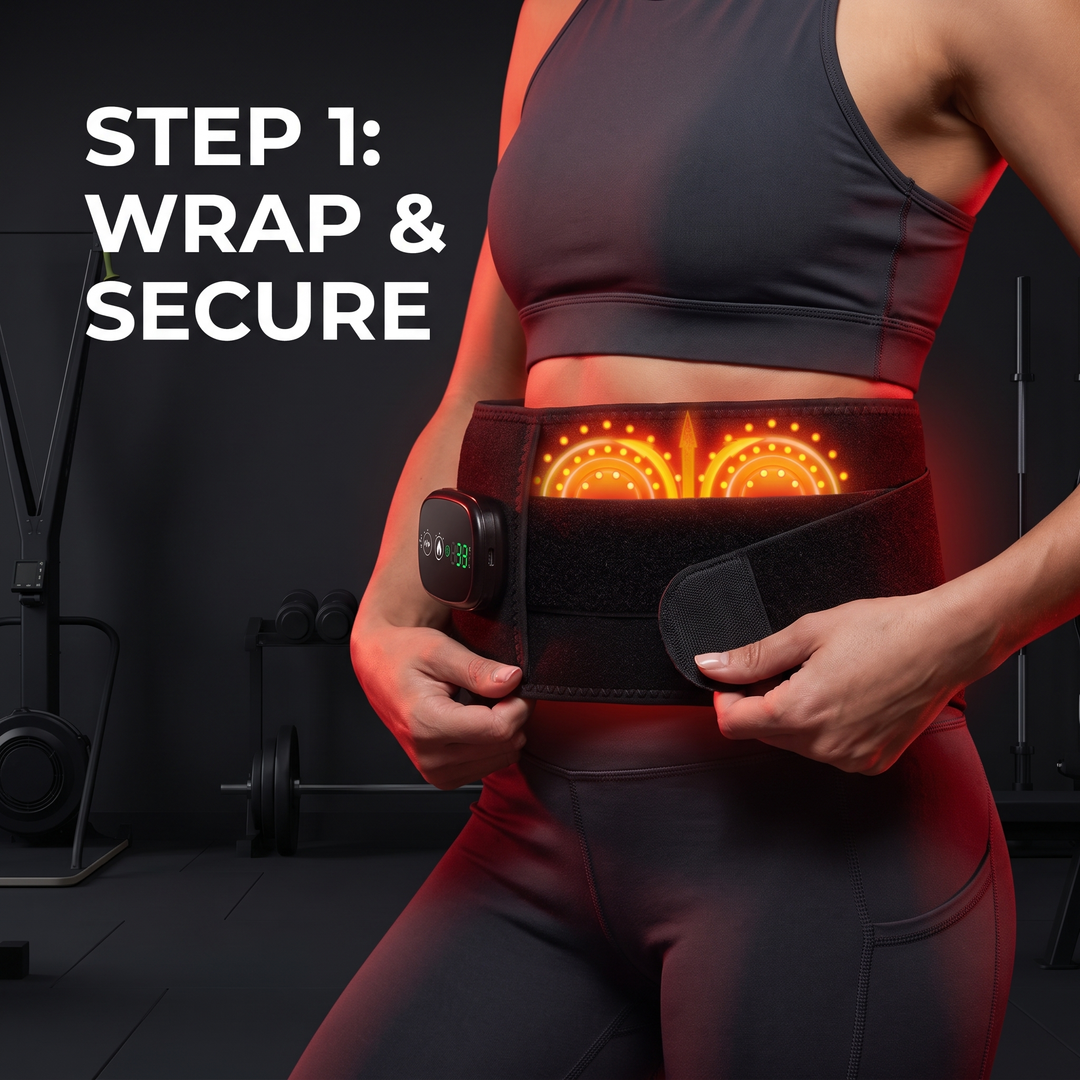 Heated Waist Support Belt Vibration Massage Lumbar Brace Adjustable Heat Levels Back Pain Relief Abdomen Warmer Home Use Recovery