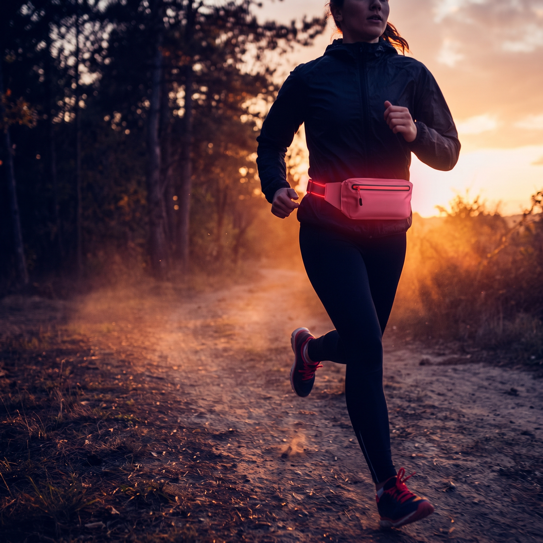 Lightweight Running Waist Bag Waterproof Sports Belt Bag Fitness Phone Holder Gym Cycling Waist Pack for Men Women Outdoor Workout