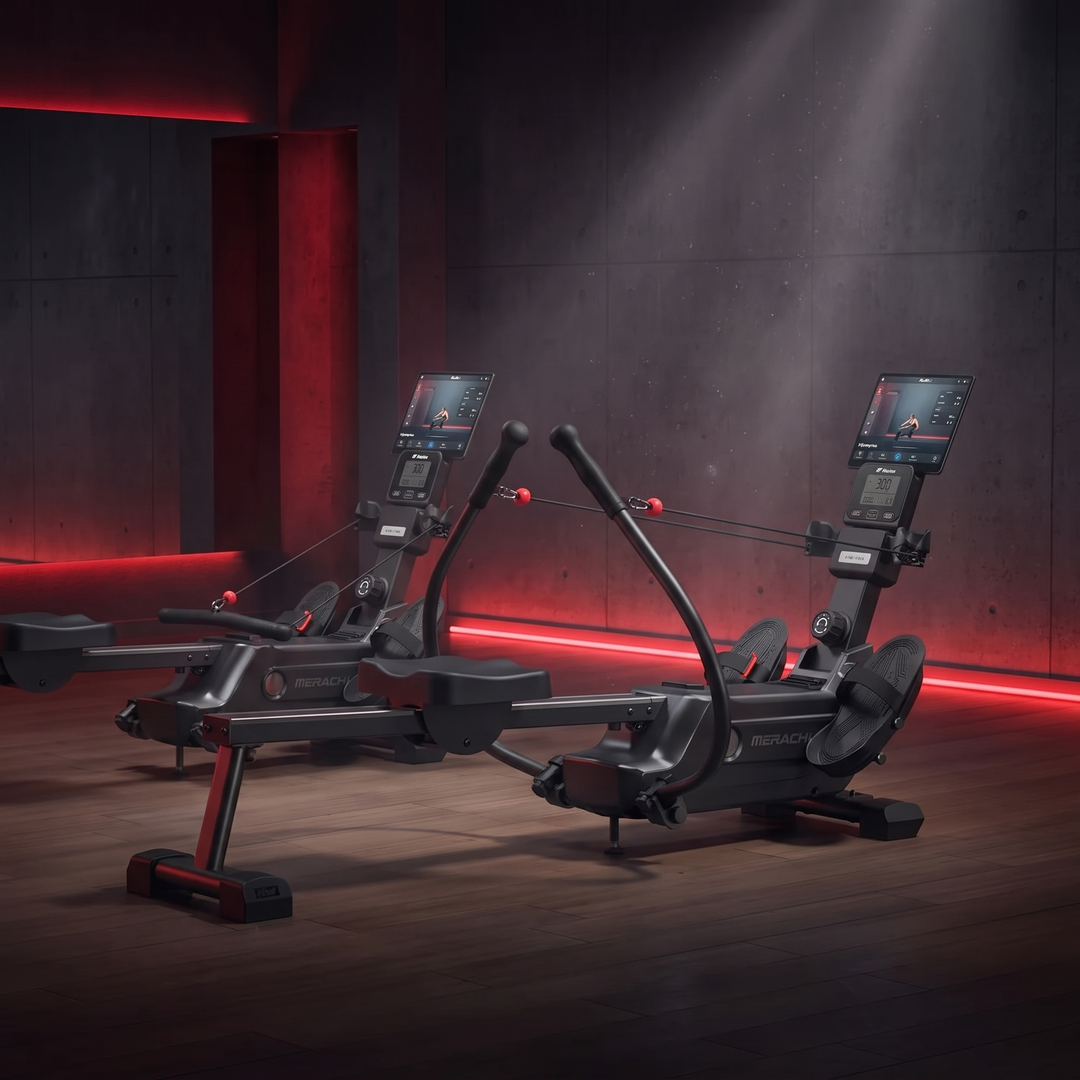 Magnetic Rowing Machine Home Gym Rower 16-Level Resistance Bluetooth App Workout Ultra-Quiet Fitness Cardio Training Machine for Full Body Strength