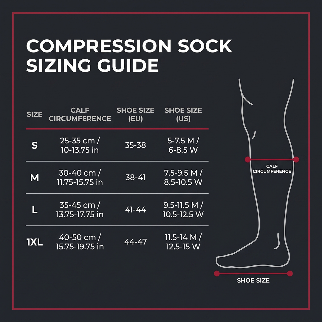 Medical Grade Compression Stockings 23-32mmHg Calf Leg Compression Socks Varicose Veins Edema Shin Splints Nursing Support Recovery Socks