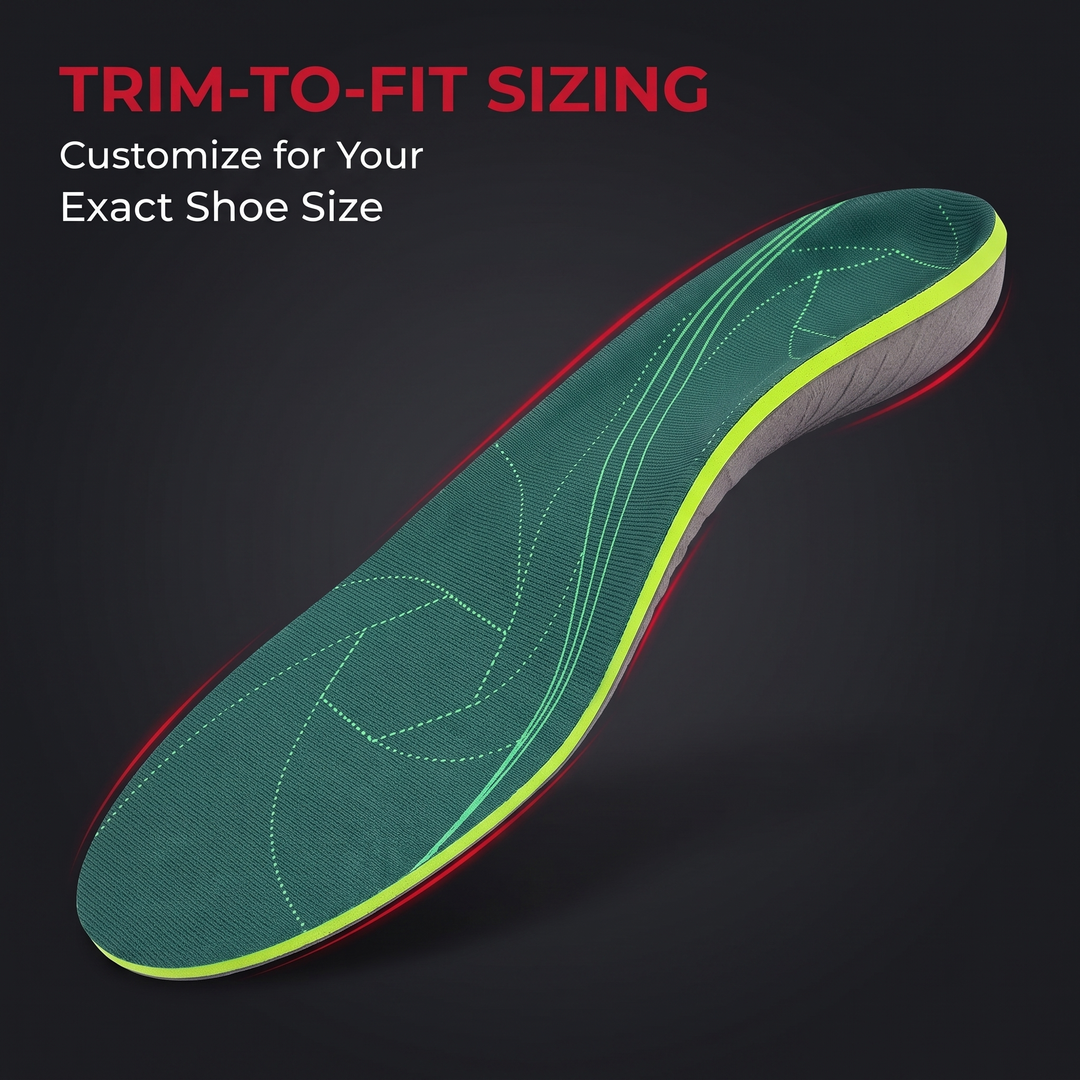 Orthopedic Insoles for Men and Women Metatarsal Support Inserts for Plantar Fasciitis Flat Feet Overpronation Heel Spur Relief Arch Support Shoe Insoles