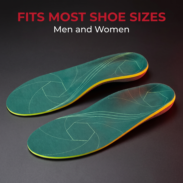 Orthopedic Insoles for Men and Women Metatarsal Support Inserts for Plantar Fasciitis Flat Feet Overpronation Heel Spur Relief Arch Support Shoe Insoles