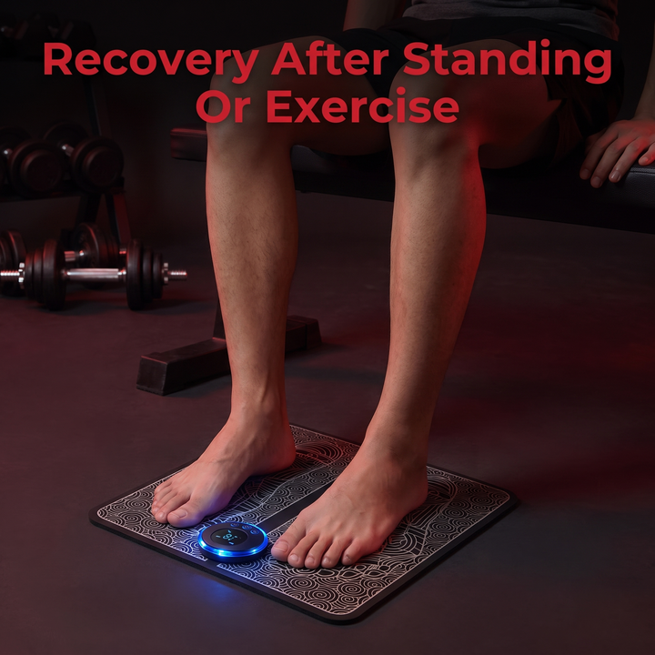 Portable EMS Foot Massager Pad Foldable Electric Muscle Stimulator Mat Foot Circulation Pad Leg Feet Relief Home Use Recovery