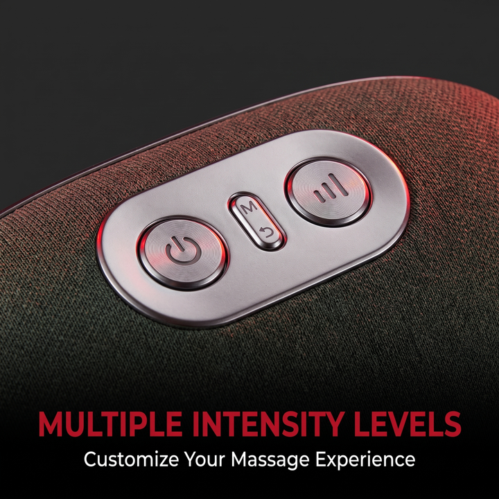 Portable Electric Neck Massager with Heat and Kneading Therapy Wireless Rechargeable Neck Shoulder Pain Relief Massager for Home Office Recovery