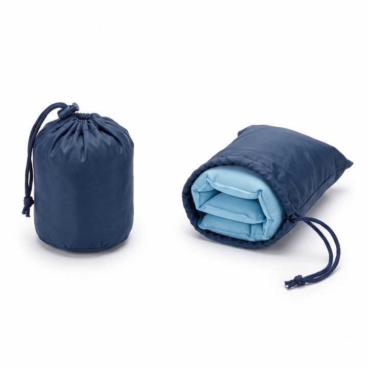Portable Inflatable Camping Pillow Ultralight Travel Pillow Neck Lumbar Support Hiking Backpacking Sleeping Pillow Compact Air Pillow for Outdoor Home Use