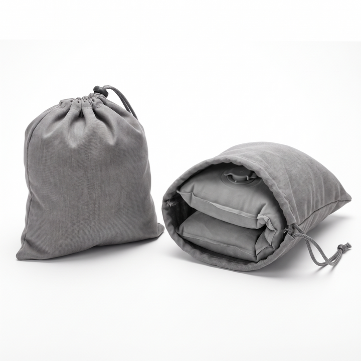 Portable Inflatable Camping Pillow Ultralight Travel Pillow Neck Lumbar Support Hiking Backpacking Sleeping Pillow Compact Air Pillow for Outdoor Home Use