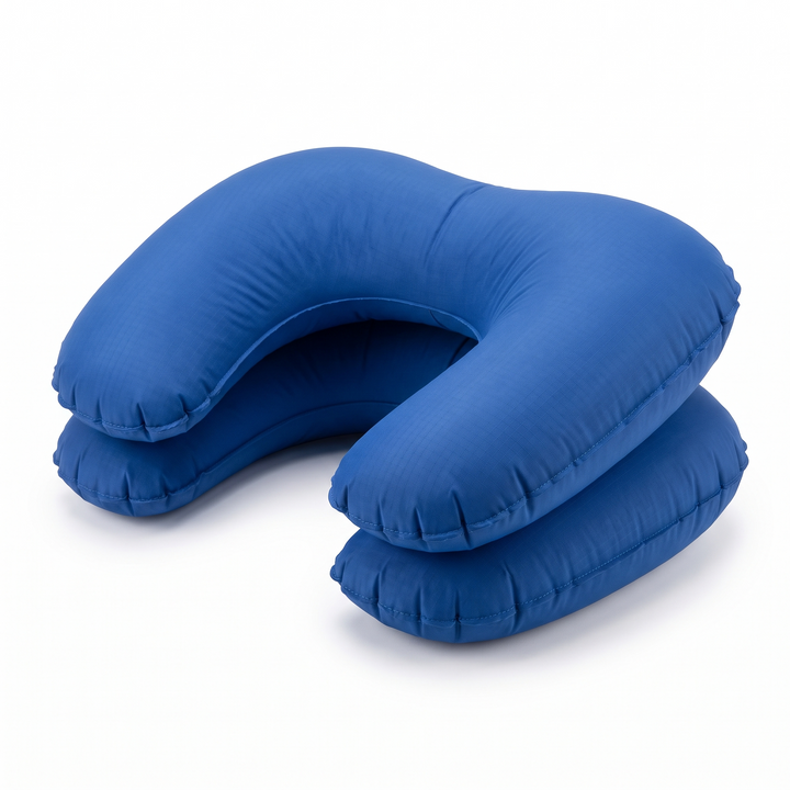 Portable Inflatable Camping Pillow Ultralight Travel Pillow Neck Lumbar Support Hiking Backpacking Sleeping Pillow Compact Air Pillow for Outdoor Home Use