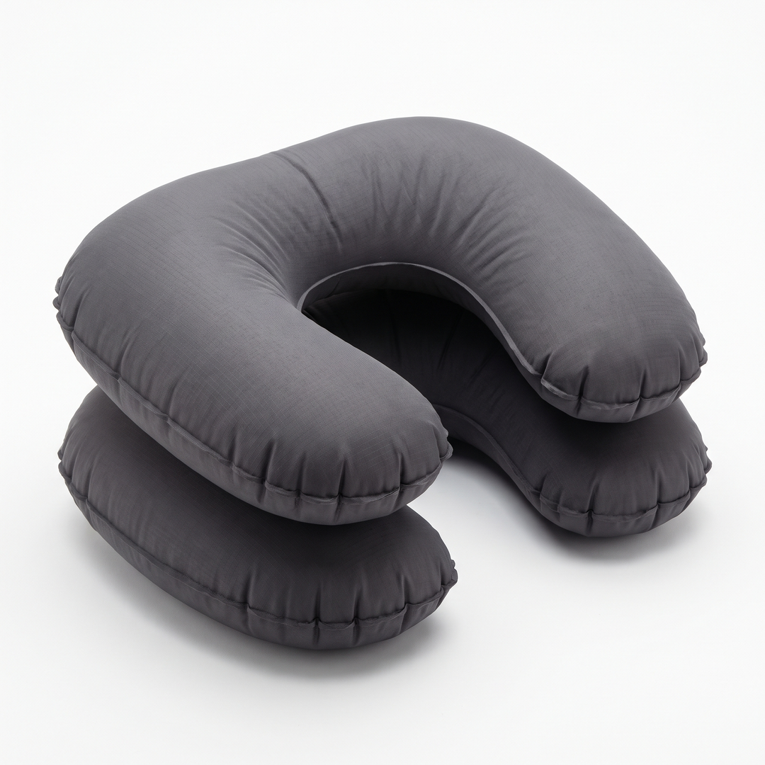Portable Inflatable Camping Pillow Ultralight Travel Pillow Neck Lumbar Support Hiking Backpacking Sleeping Pillow Compact Air Pillow for Outdoor Home Use