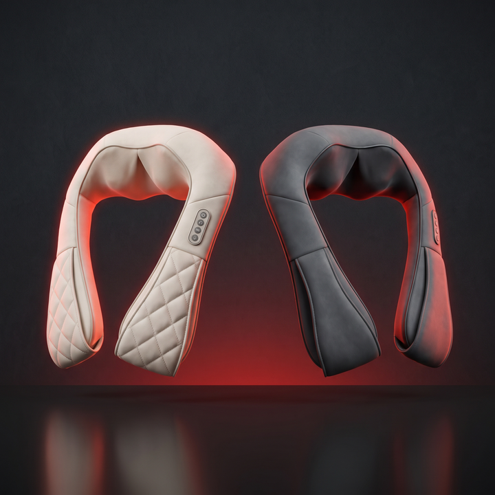 Portable Neck and Shoulder Massager with Heat Compress Function Back Muscle Pain Relief Bionic Kneading Home Recovery Device