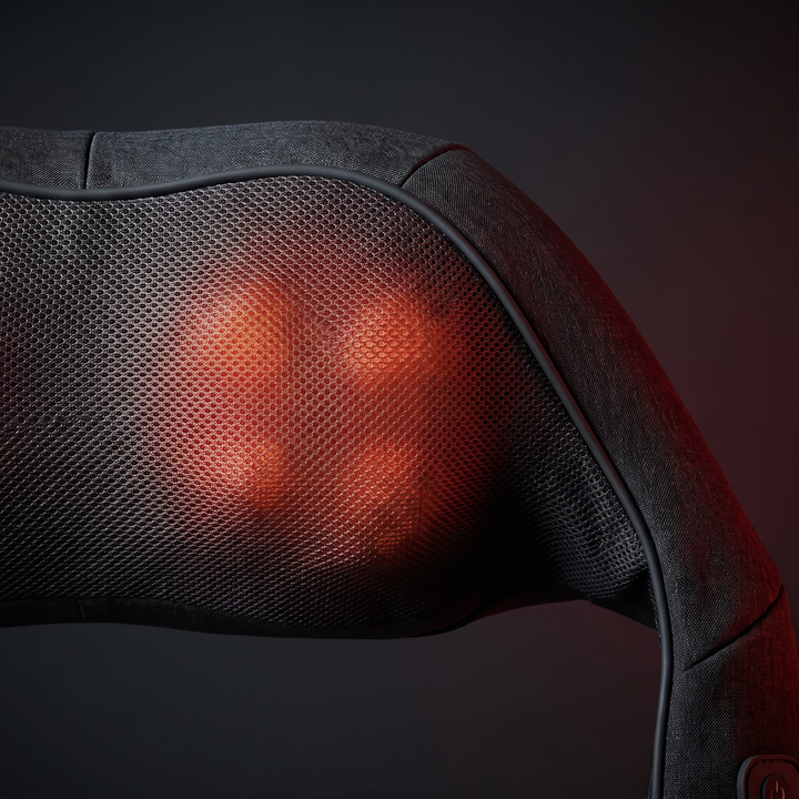 Portable Neck and Shoulder Massager with Heat Compress Function Back Muscle Pain Relief Bionic Kneading Home Recovery Device
