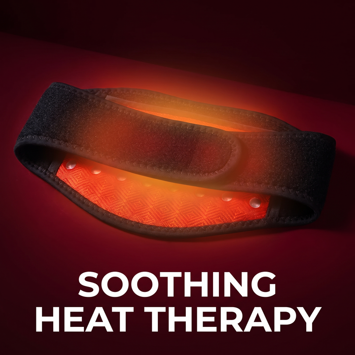 Portable Red Light Neck Massager Deep Kneading Cervical Spine Trapezius Relaxation Heat Therapy 3 Gear Settings Timed Heating Home Office Use