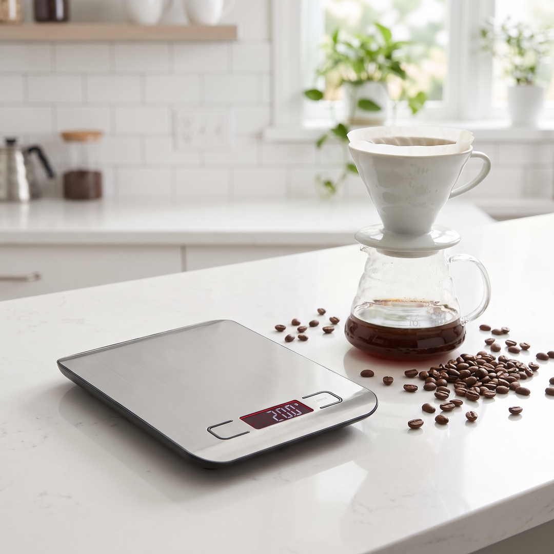 Precision Digital Kitchen Scale Electronic Food Scale USB Rechargeable Baking Scale Coffee Scale Household Cooking Balance 15KG Capacity