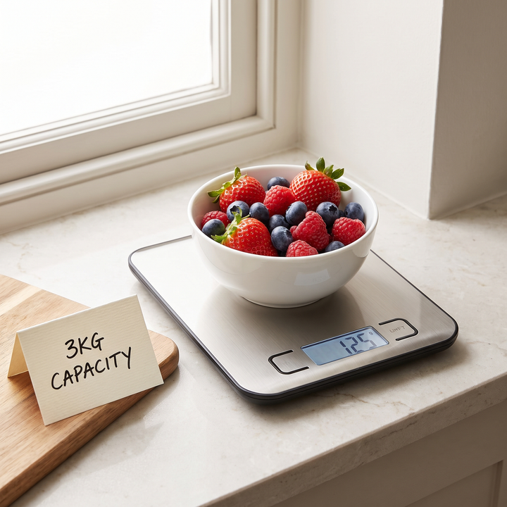 Precision Digital Kitchen Scale Electronic Food Scale USB Rechargeable Baking Scale Coffee Scale Household Cooking Balance 15KG Capacity