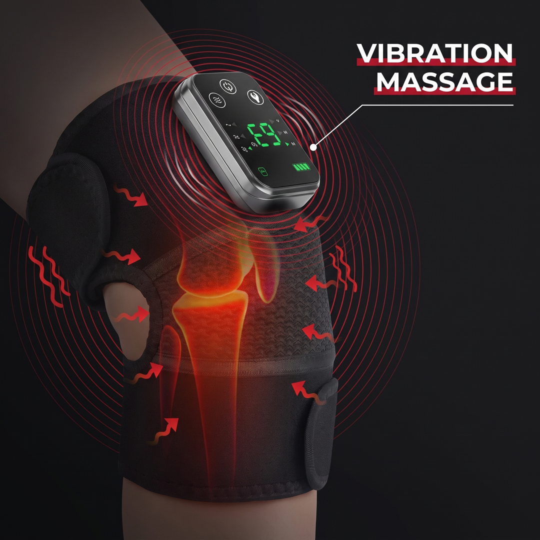 Professional 3-in-1 Shoulder Knee Elbow Massager Electric Heated Vibration Massage Wrap Joint Muscle Relaxation Recovery Support