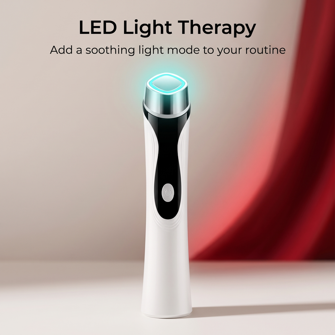 Professional 4-in-1 Microcurrent Facial Device LED Light Therapy Skin Massager Contouring Lifting Firming Face Care Tool for Home Use